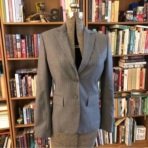 Like New Brooks Brothers “346” Blazer with Pink Stripe, 100% Wool